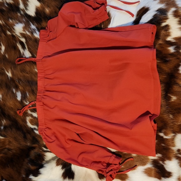 Salmon Colour Paper Crane Blouse Sz Sm - Picture 4 of 4